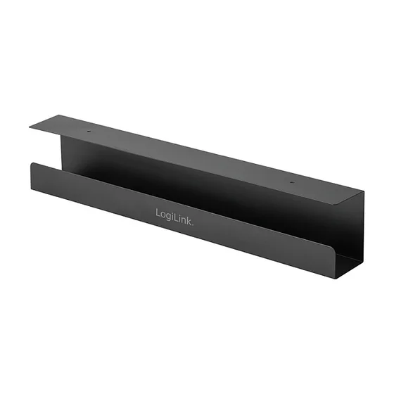 LogiLink Management Führungstablett zur Untertischmontage 600 x 76 x 114mm Schwarz