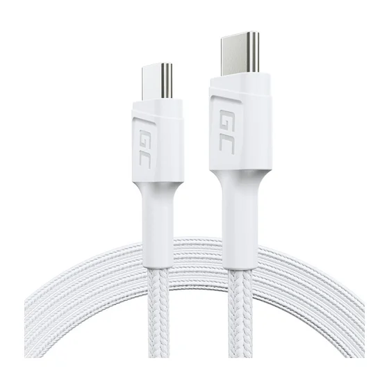 USB-C (ST-ST) 1,2m Green Cell White