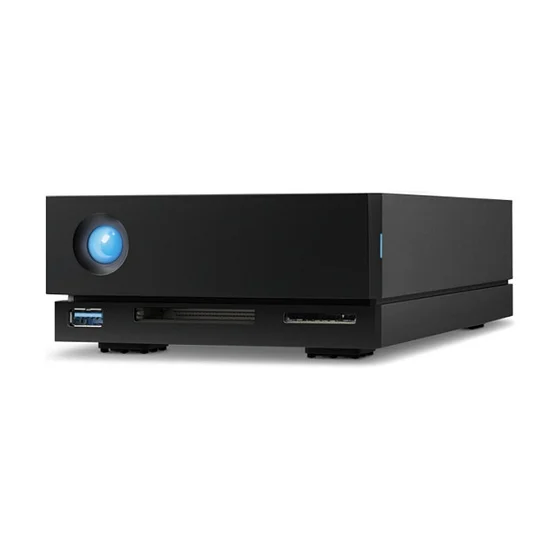10TB LACIE 1big Dock Thunderbolt 3 + USB 3.1 8,9cm 3,5Zoll fuer MAC & PC - grau