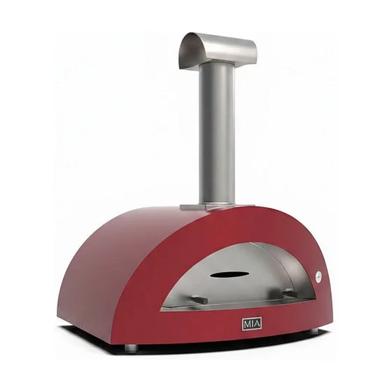 Alfa Forni Moderno 5 Pizze Holz Antik Rot
