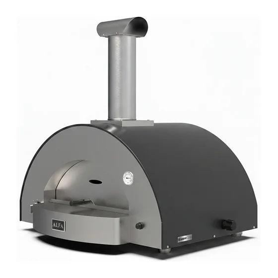 Alfa Forni Classico 4 Pizze Hybrid Schiefer Grau