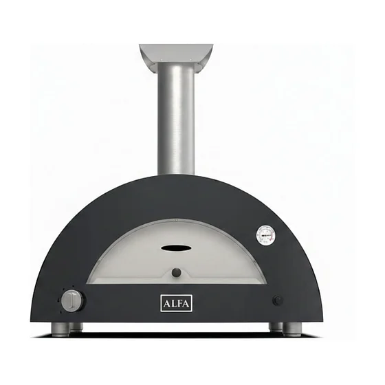 Alfa Forni Moderno 2 Pizze Hybrid-Pizzaofen Ardesia Grey