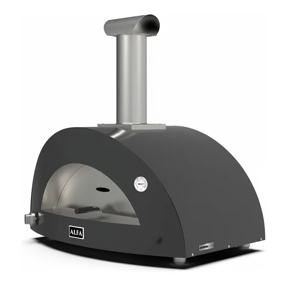 Alfa Forni Moderno 3 Pizze Hybrid Schiefer Grau