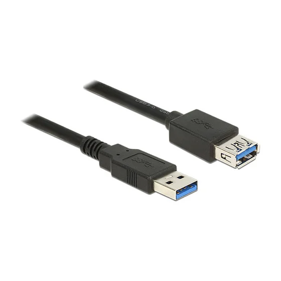 Delock USB 5 Gbps Verlängerungskabel Typ-A Stecker zu Buchse 3 m schwarz