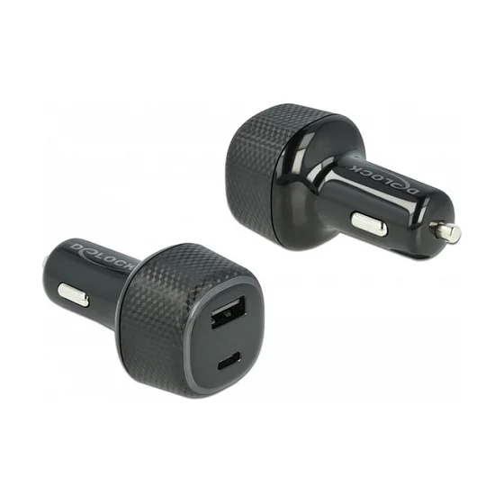 Delock Kfz Ladeadapter USB Type-C™ PD 3.0 und USB Typ-A mit 63 W