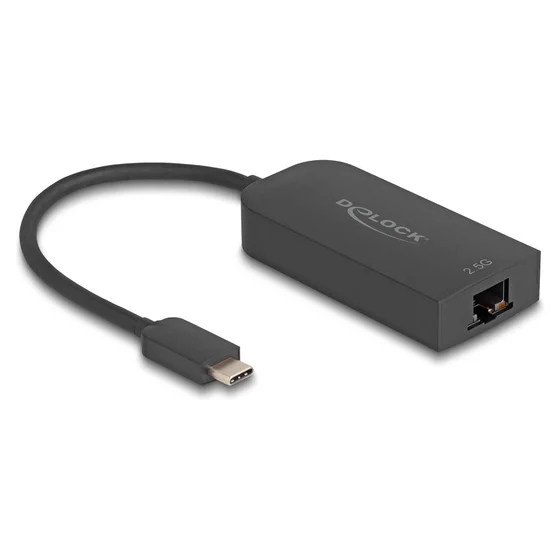 Delock USB Type-C™ Netzwerk Adapter 2,5 Gigabit LAN 1 x RJ45 ASIX