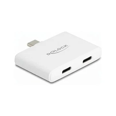 Delock USB Type-C™ Adapter zu USB-C™ Daten 10 Gbps und Video 4K 60 Hz + USB Type-C™ PD 92 W