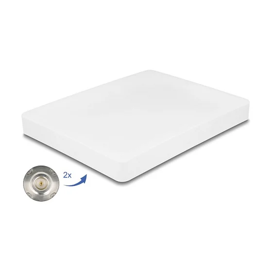 Delock WiFi 6 MIMO Antenne 2 x N Buchse 8 dBi direktional Mastmontage outdoor