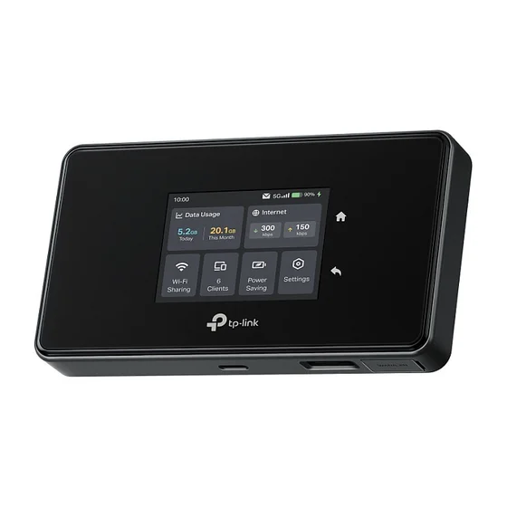 TP-Link M8550 5G WiFi 6E Router 5G (bis zu 3,4 Gbit/s), WLAN AX (bis zu 3,6 Gbit/s), 1x 1G WAN/LAN