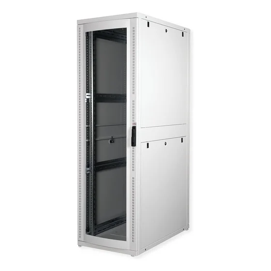 ROLINE 19-Zoll Serverschrank Pro 42 HE, 600x1000 BxT grau Plexiglas