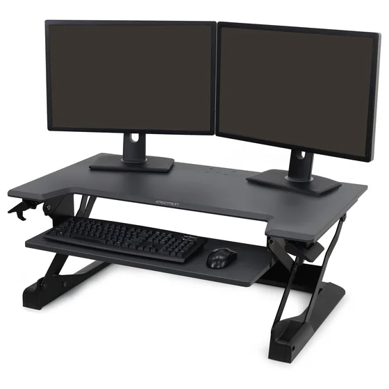 ERGOTRON WorkFit-TL Sitz-Steh-Schreibtisch-Arbeitsplatz schwarz max. Belastung 18kg.