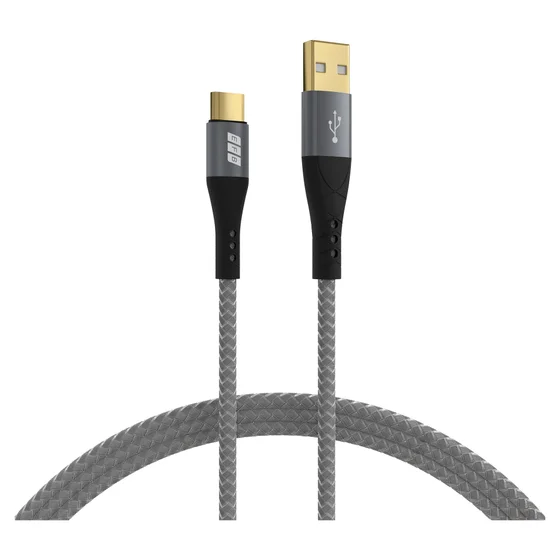 EFB USB-A auf USB-C Kabel 60W QC 3A 1m grau