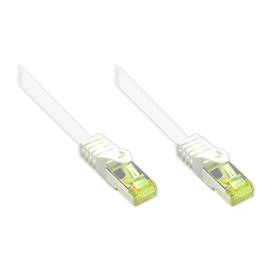 Good Connections Patchkabel m. Cat.7 Rohkabel weiß 3m