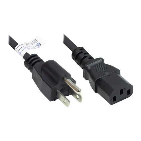 Good Connections Netzkabel USA an C13 UL schw. 5m