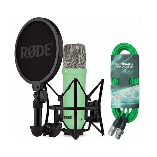 Rode Microphones NT1 Signature +XLR-Kabel+Desktop Studio Arm (hellgrn, Bundle)
