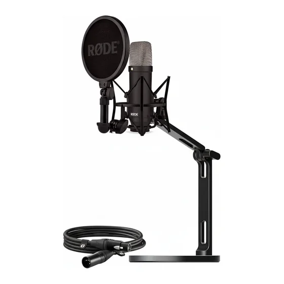 Rode Microphones NT1 Signature +XLR-Kabel+Desktop Studio Arm (schwarz, Bundle)