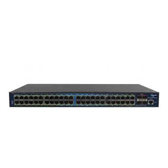 ALLNET Switch full managed Layer2+ 52 Port • 48x GbE • PoE Budget 850W • 48x PoE at • 4x SFP+ • 19 • JSON API • ALL-SG8652PMJ-10G-850W