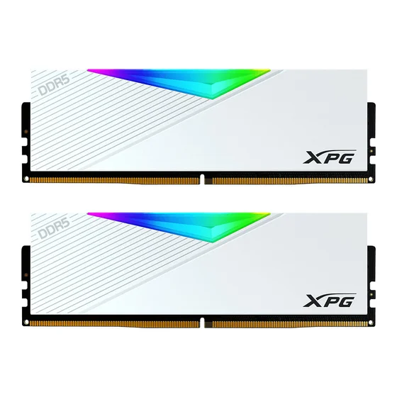 64GB ADATA DIMM 6000 (2x 32 GB) Dual-Kit (wei, AX5U6000C3032G-DCLARWH, Lancer RGB, INTEL XMP)