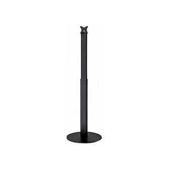 VESA Standfuß Halterung höhenverstellbar für Tablet, Display, Monitor 7,5cm/10cm, schwarz. Bodenmontage