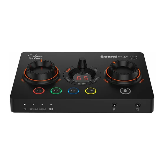 Creative Labs Creative Sound Blaster GC7, sound card, DA converter and amplifier for game consoles,