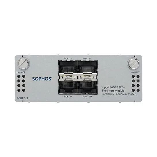 SOPHOS 4 port 10GbE SFP+ Flexi Port module (for all XGS Rackmount models)
