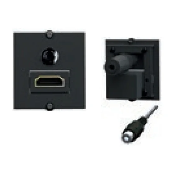 BACHMANN Rahmen 1xHDMI 90+1xMiniklinke