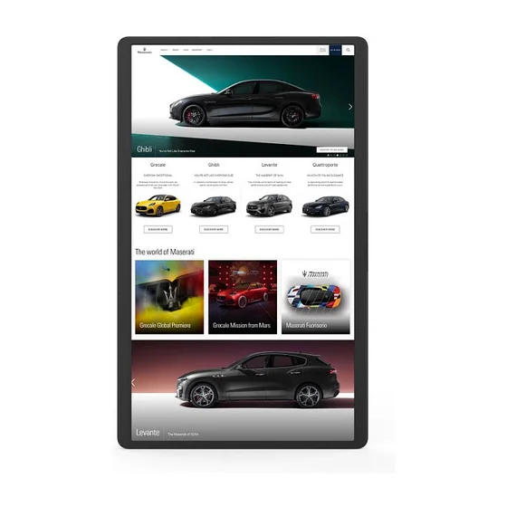 ALLNET High Performance Display 21 Zoll. Android 12. RK3588S2. NFC. PoE. HDMI In. Farbe schwarz