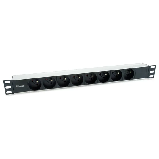 Equip Steckdosenleiste 19"(1HE)8fach CEE7/7 1.8m Kabl.(Fr)si