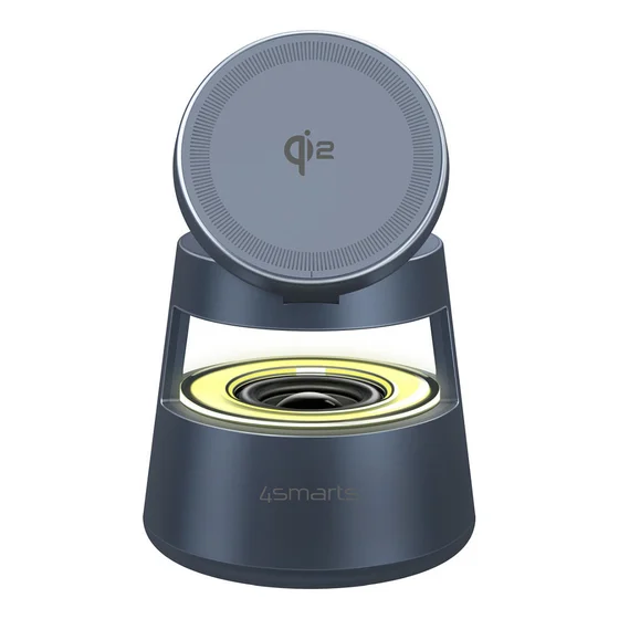 4smarts Qi2 Ladestation Aura Sound spacegrau