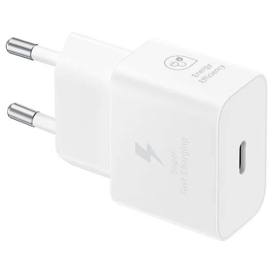 Samsung Galaxy Power Adapter USB Type C 25W 1m White