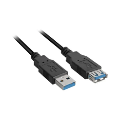 Kabel USB 3.0 Verlängerung 2.0m schwarz