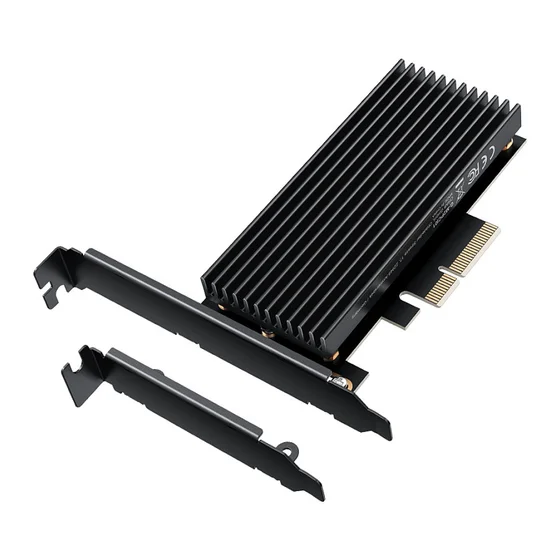 GRAUGEAR PCI Card M.2 PCIe 4.0 Card für M.2 NVMe SSD