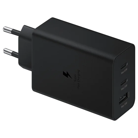 Samsung Power Adapter Trio 65W Netzteil ohne Datenkabel USB Type-C black