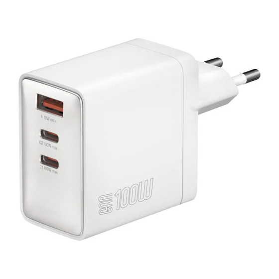 4smarts Netzladegert GaN Pocket 100W 2C+1A, weiss