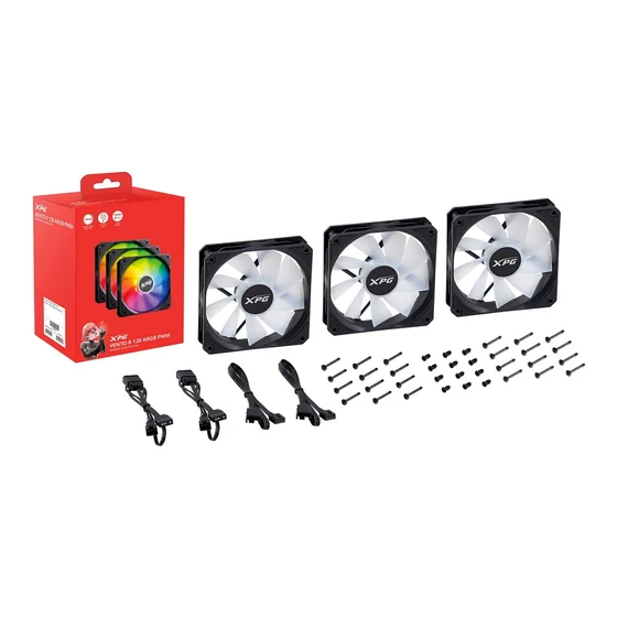 XPG Vento R 120 ARGB PWM 120mm 3er Pack schwarz