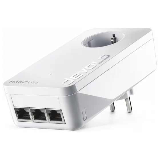 devolo Magic 2 LAN triple Powerline Adapter Powerline bis zu 2.400 Mbit/s, 3x Gigabit LAN