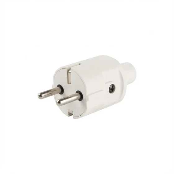 ABL 100000047 Compact Stecker. SCHUKO & fr-be. TPE. weiß. IP20. Typ 1505