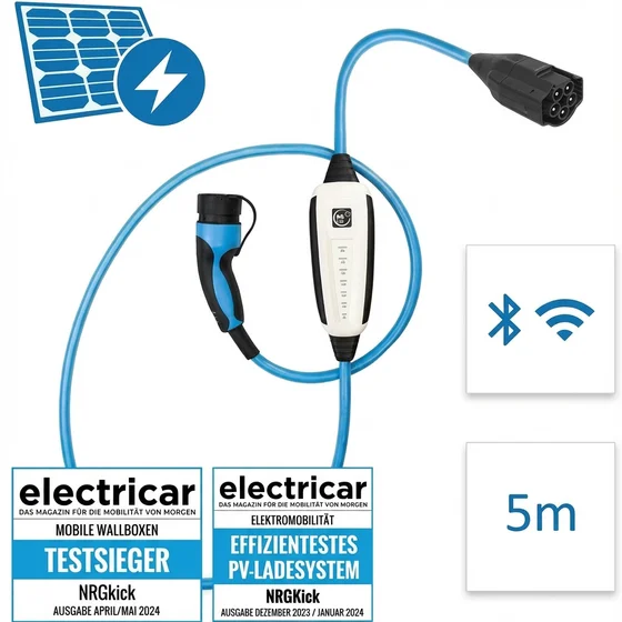 NRGkick 32A Pure fr PV-Nutzer GSM/GPS/SIM 5m WLAN