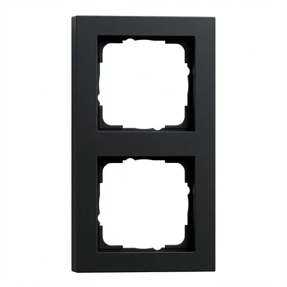 GIRA 021209 Abdeckrahmen 2f Gira E2 Schwarz