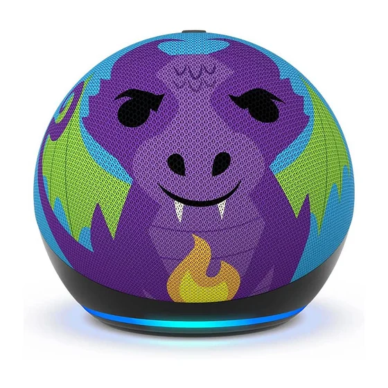 Amazon Echo Dot Kids Drache (5. Gen.) Smart Speaker mehrfarbig