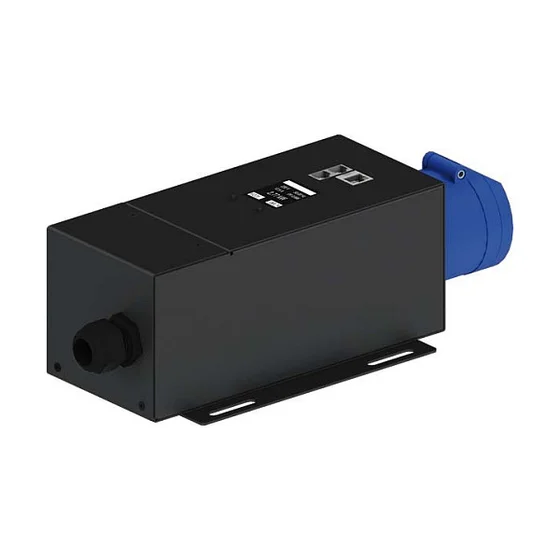 BACHMANN BlueNet CEE 16A 1 Phasig Klemmblock CEE Steckdose blau