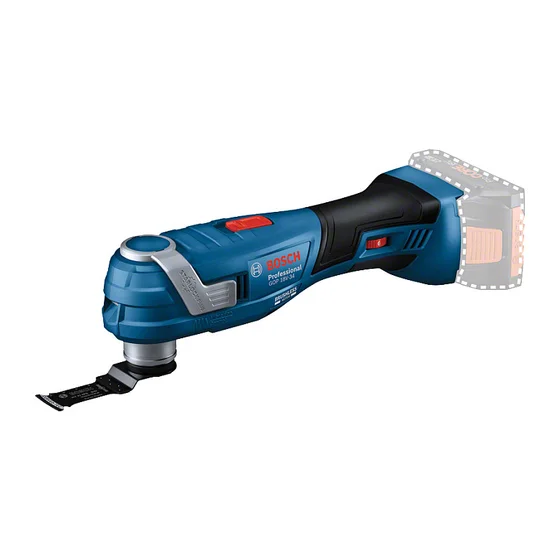 Powertools Akku-Multi-Cutter GOP 18V-34 Solo Professional, 18Volt (blau/schwarz, ohne Akku und Ladegert, L-BOXX + Zubehr-Box)