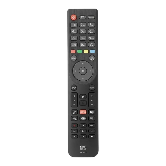 One for all Telefunken TV Ersatzfernbedienung (schwarz)
