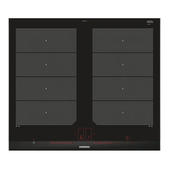 Siemens EX675LXC1E iQ700 Einbau-Induktionskochfeld autark 60cm Facetten-Design