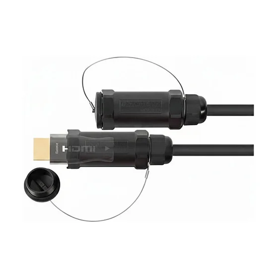 Python AOC Hybrid High-Speed HDMI® 2.0b stahlarmiert 4K @60Hz schwarz 30m