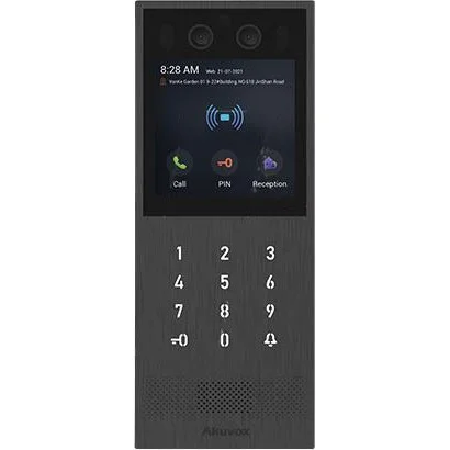 Video-TFE X912S Kit On-Wall, big touch screen, card reader, black