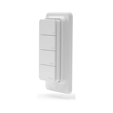 Shelly Plug & Play "Blu RC Button 4" Fernbedienung inkl. Magnethalter 4-fach 16 Aktionen Weiß