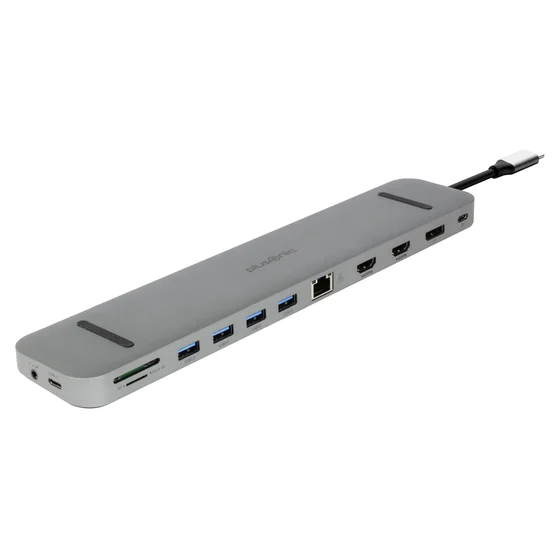 Plusonic USB-C Docking Adapter/Hub 9in1 with HDMI/DP/LAN/USB