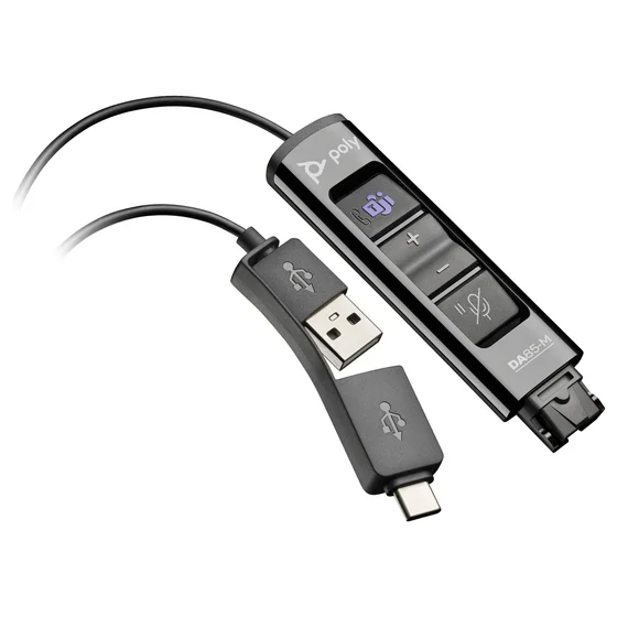 HP Poly DA85-M Wideband QD auf USB-Adapter Teams (USB-A & USB-C)