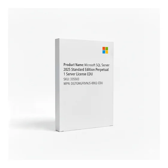 Cloud Microsoft SQL Server 2025 Standard Edition Perpetual 1 Server License EDU - perpetual
